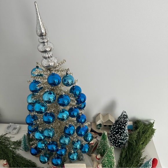 Vintage Christmas Glass Ornaments 3 Boxes of 12 vintage Santa’s Land Blue Orna… - Picture 14 of 16